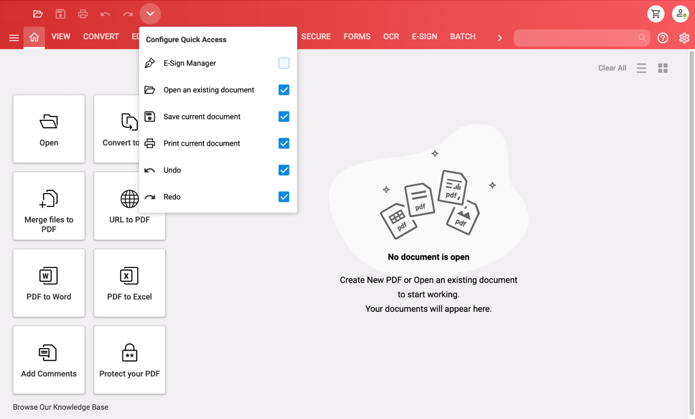 PDF Editor Interface